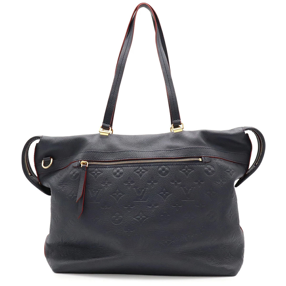Louis Vuitton Monogram Empreinte Boetie Tote Bag Leather Navy Blue Rouge Red